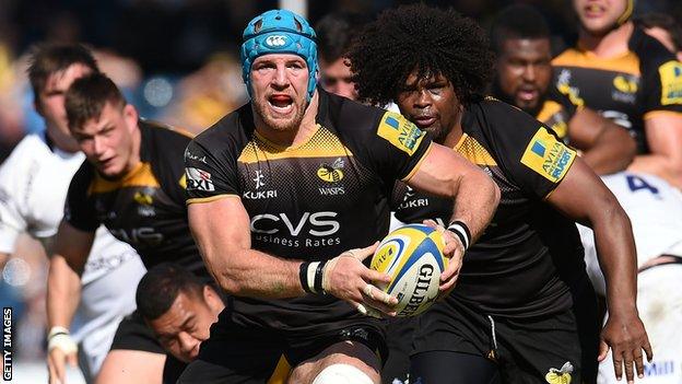 James Haskell in action for Wasps