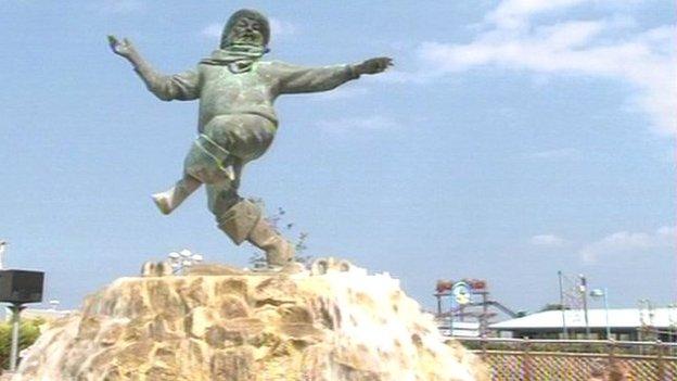 The Jolly Fisherman statue in Skegness