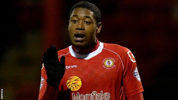 Crewe Alexandra top scorer Chuks Aneke