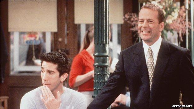 David Schwimmer and Bruce Willis