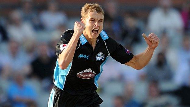 Worcestershire pace bowler Charlie Morris