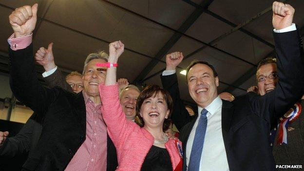 DUP celebrate Diane Dodds' election