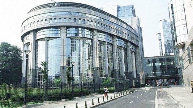 European parliament in Brussels