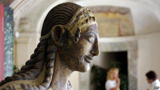 Etruscan statue