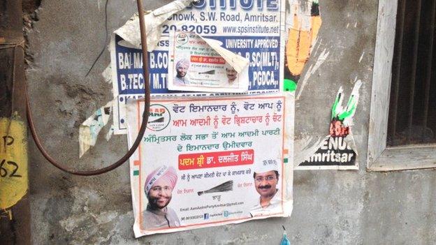 AAP poster in Amritsar