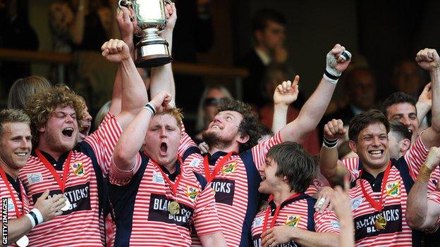 Lancashire win the 2013 Bill Beaumont Cup