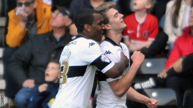 Andre Wisdom (left) and Patrick Bamford