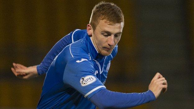 St Johnstone midfielder Liam Caddis