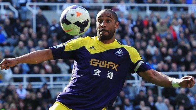 Swansea City captain Ashley Williams