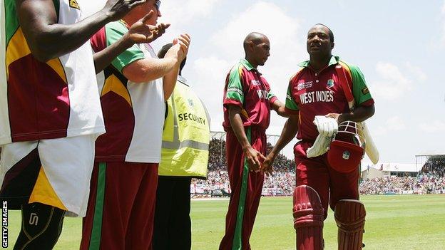 West Indies batsman Brian Lara