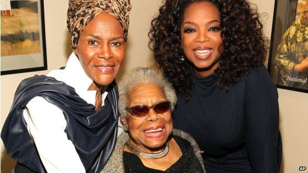 Cicely Tyson, Maya Angelou and Oprah Winfrey