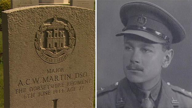 The grave and photograph of Charles Martin
