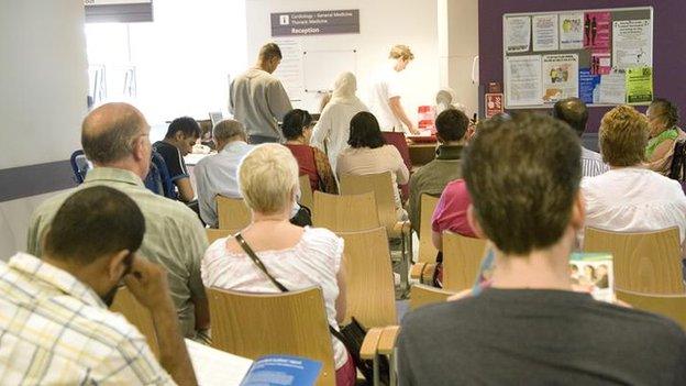 Patients' waiting room