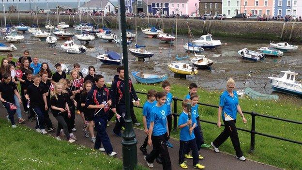 Aberaeron Queen's Baton Relay