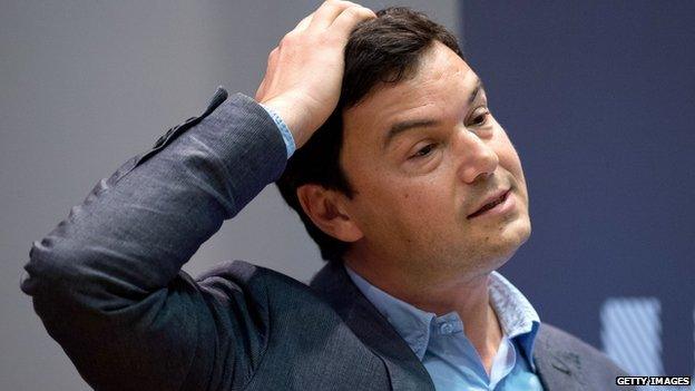 French economist Thomas Piketty at King's College in London on 30 April, 2014.