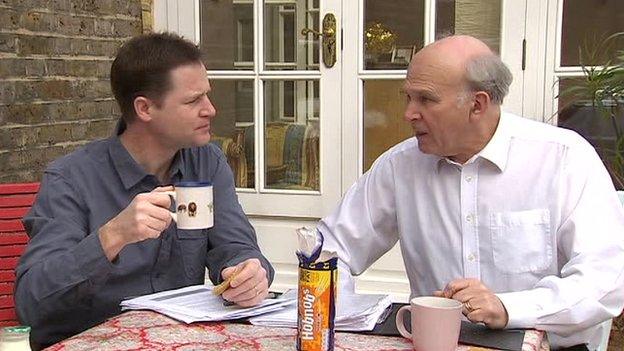 Nick Clegg and Vince Cable