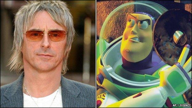 Paul Weller and Buzz Lightyear