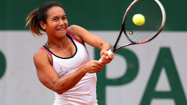 Heather Watson at the French Open