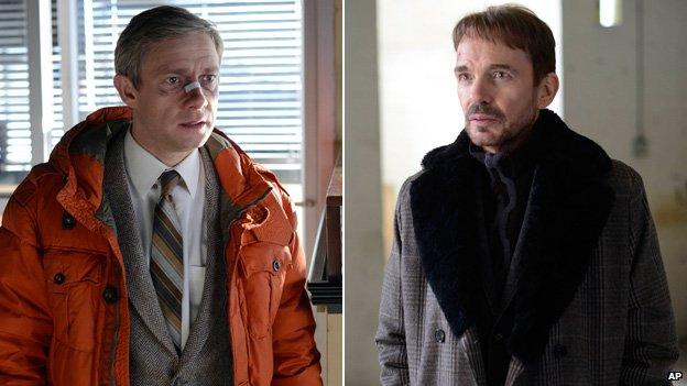 Martin Freeman and Billy Bob Thornton in Fargo