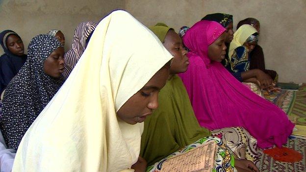 Girls at a Koranic school in Agadez, Niger