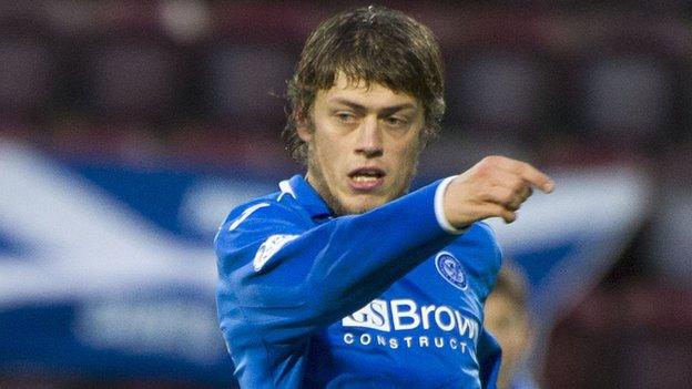 St Johnstone midfielder Murray Davidson