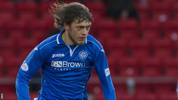 St Johnstone midfielder Murray Davidson