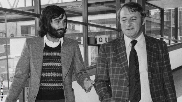 George Best and Tommy Docherty