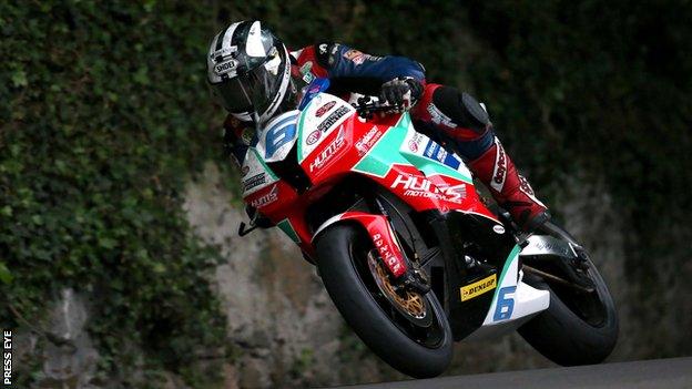 Michael Dunlop was fastest in practice at the Isle of Man TT