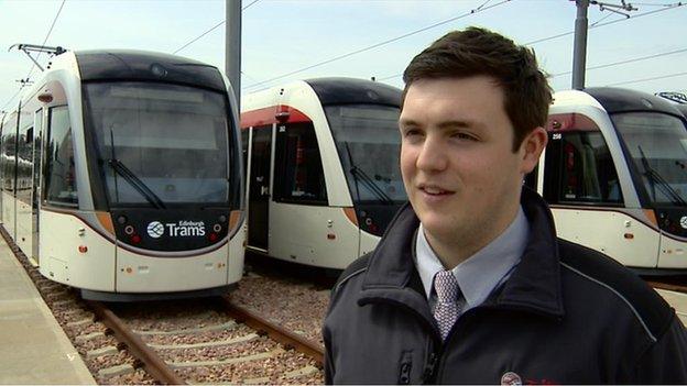 The first tram will be operated by Craig Scotland