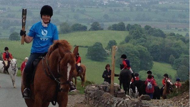 Queen's Baton Relay at Moel Famau