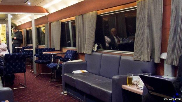 Caledonian sleeper train interior