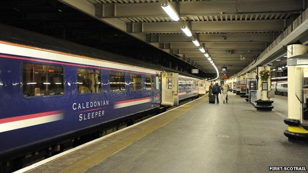 Caledonian sleeper train