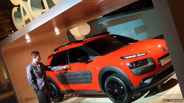 Citroen C4 Cactus at the Parc des Expositions Paris Le Bourget, outside Paris