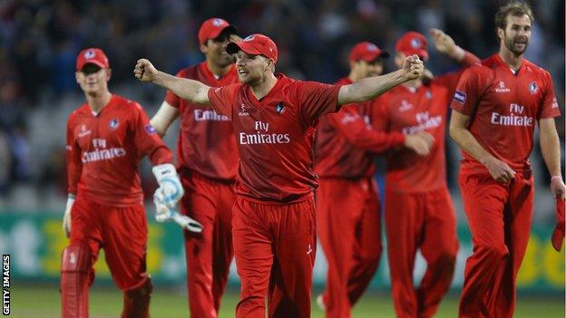 Lancashire celebrate victory