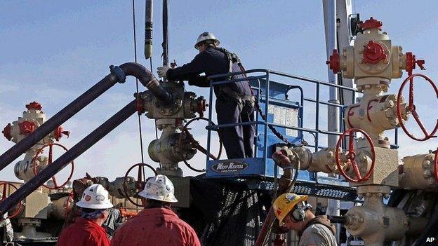 Shale gas extraction operation in Colorado