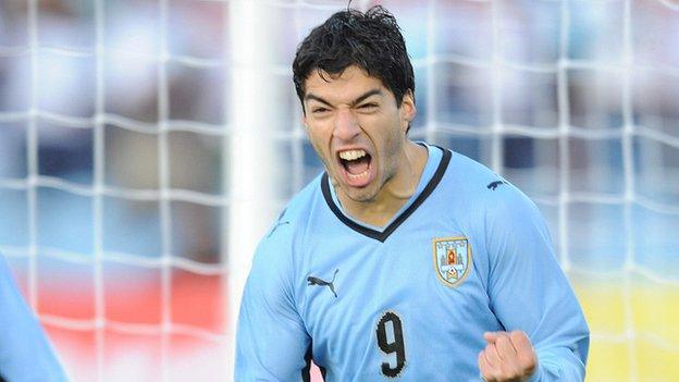 Luis Suarez of Uruguay