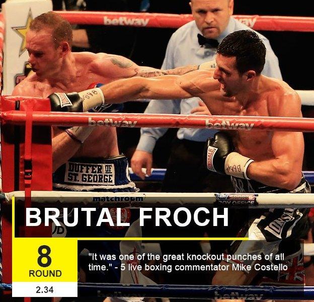 Carl Froch delivers his knock out punch