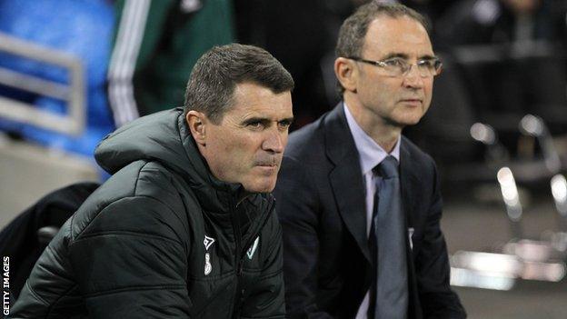 Roy Keane (left) and Martin O'Neill