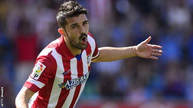 Spain striker David Villa is leaving Atletico Madrid