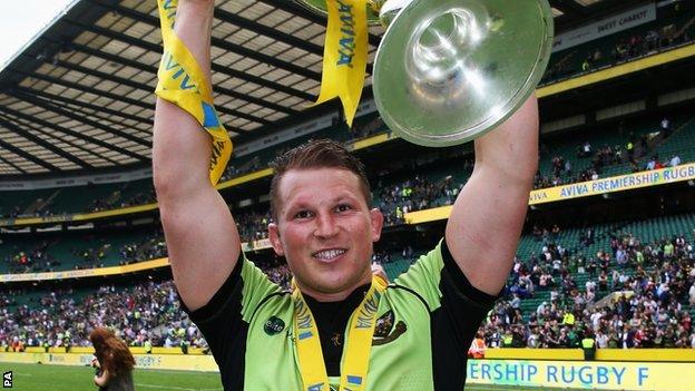 Northampton and England hooker Dylan Hartley