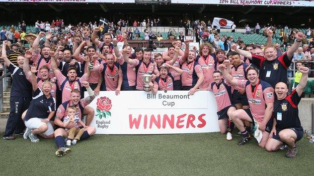 Lancashire lift the Bill Beaumont Cup