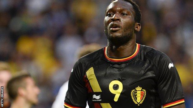 Romelu Lukaku of Belgium