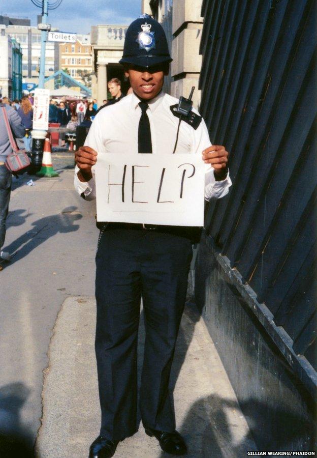 Signs that Say What You Want The To Say and Not Signs that Say What Someone Else Wants You To Say, HELP, 1992-3 by Gillian Wearing