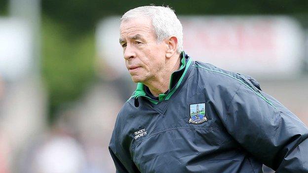 Peter McGrath watches Sunday's game at Brewster Park