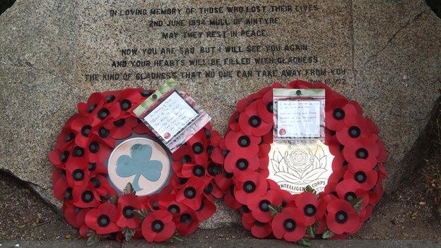 Wreathes laid in Lisburn