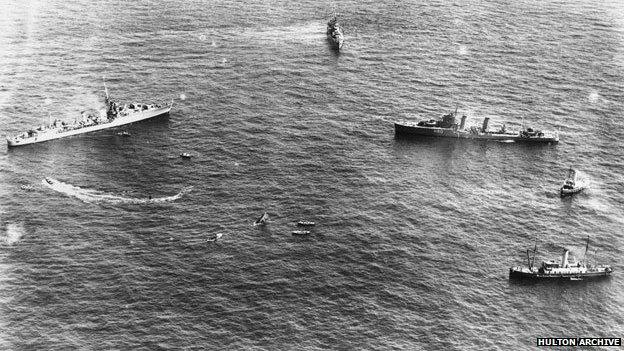 Ships join the rescue operation in 1939