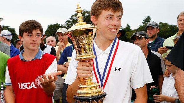 Matthew Fitzpatrick won the Amateur US Open in 2013 with his younger brother as his caddy