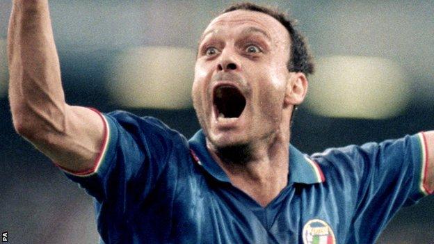 Italy striker Salvatore Schillaci