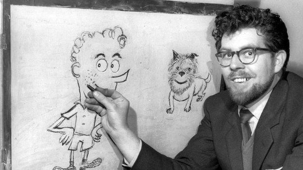 Rolf Harris with Willoughby in 1958