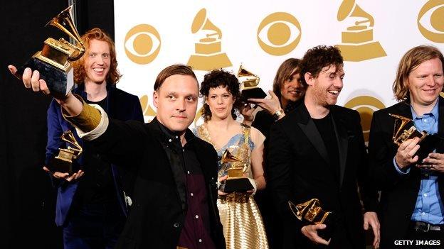 Arcade Fire at the 2011 Grammys